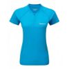 Montane Kvinnlig Snap Zip T-shirt Cerulean Blue